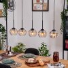 Koyoto hanging light, globe light, pendant light Ecru, black, 5-light sources
