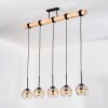 Koyoto hanging light, globe light, pendant light Ecru, black, 5-light sources
