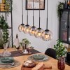Koyoto hanging light, globe light, pendant light Ecru, black, 5-light sources