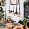 Koyoto hanging light, globe light, pendant light Ecru, black, 5-light sources