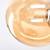 Chehalis ceiling light, globe light 33 cm Amber, Smoke-coloured, 4-light sources
