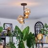 Chehalis ceiling light, globe light 33 cm Amber, 4-light sources