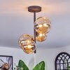 Chehalis ceiling light, globe light 33 cm Amber, 4-light sources