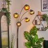 Koyoto globe light, floor lamp blue, gold, green, 5-light sources