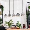 Ripoll hanging light, globe light, pendant light Ecru, black, 5-light sources