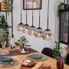 Ripoll hanging light, globe light, pendant light Ecru, black, 5-light sources