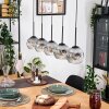 Ripoll hanging light, globe light, pendant light Ecru, black, 5-light sources