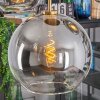 Koyoto hanging light, globe light, pendant light gold, black, 5-light sources
