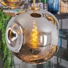 Ripoll hanging light, globe light, pendant light gold, black, 5-light sources