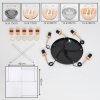 Koyoto hanging light, globe light, pendant light gold, black, 5-light sources