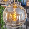 Koyoto hanging light, globe light, pendant light gold, black, 5-light sources
