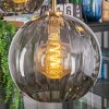 Koyoto hanging light, globe light, pendant light gold, black, 5-light sources