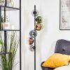 Koyoto globe light, floor lamp blue, chrome, gold, green, clear, coppery, Smoke-coloured, 6-light sources