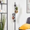 Koyoto globe light, floor lamp blue, chrome, gold, green, clear, coppery, Smoke-coloured, 6-light sources