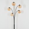 Koyoto globe light, floor lamp Amber, 5-light sources
