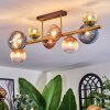Chehalis ceiling light, globe light gold, black, 8-light sources