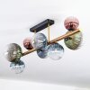 Chehalis ceiling light, globe light gold, black, 8-light sources