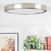 Finsrud ceiling light, Panel LED matt nickel, 1-light source