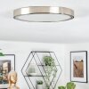 Finsrud ceiling light, Panel LED matt nickel, 1-light source