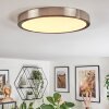 Finsrud ceiling light, Panel LED matt nickel, 1-light source