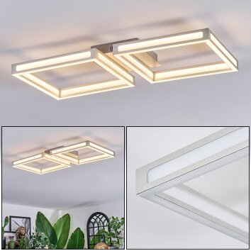 Danor ceiling light LED matt nickel, 1-light source
