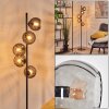 Koyoto globe light, floor lamp Smoke-coloured, 5-light sources