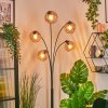 Koyoto globe light, floor lamp Amber, 5-light sources