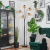 Koyoto globe light, floor lamp Amber, 5-light sources