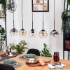 Ripoll hanging light, globe light, pendant light Ecru, black, 5-light sources