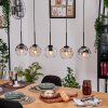 Ripoll hanging light, globe light, pendant light Ecru, black, 5-light sources