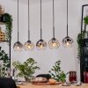 Ripoll hanging light, globe light, pendant light Ecru, black, 5-light sources
