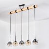 Ripoll hanging light, globe light, pendant light Ecru, black, 5-light sources