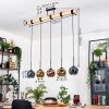 Ripoll hanging light, globe light, pendant light Ecru, black, 5-light sources