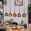 Ripoll hanging light, globe light, pendant light Ecru, black, 5-light sources