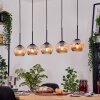 Ripoll hanging light, globe light, pendant light Ecru, black, 5-light sources