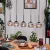 Ripoll hanging light, globe light, pendant light Ecru, black, 5-light sources