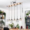 Ripoll hanging light, globe light, pendant light Ecru, black, 5-light sources