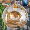 Ripoll hanging light, globe light, pendant light gold, black, 5-light sources