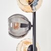 Koyoto globe light, floor lamp Amber, Smoke-coloured, 5-light sources