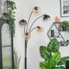 Koyoto globe light, floor lamp Amber, clear, Smoke-coloured, 5-light sources