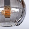 Koyoto ceiling light, globe light gold, black, 3-light sources