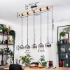 Ripoll hanging light, globe light, pendant light Ecru, black, 5-light sources