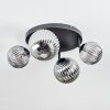 Chehalis ceiling light, globe light Smoke-coloured, 4-light sources