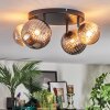 Chehalis ceiling light, globe light Amber, Smoke-coloured, 4-light sources