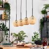 Basto hanging light, pendant light Ecru, black, 4-light sources