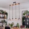 Koyoto hanging light, globe light, pendant light Ecru, black, 4-light sources