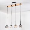 Koyoto hanging light, globe light, pendant light Ecru, black, 4-light sources