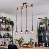 Koyoto hanging light, globe light, pendant light Ecru, black, 4-light sources