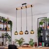 Koyoto hanging light, globe light, pendant light Ecru, black, 4-light sources