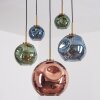 Ripoll hanging light, globe light, pendant light gold, black, 5-light sources